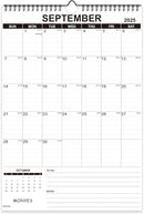 2025-2026 Wall Calendar, 17" x 12" Academic Calendar, Monthly Calendar with Wire Binding & Hanging Hook, Large Wall Calendar, Desk Calendar by TinyTreasures Baby Boutique
