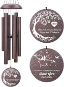 Personalized Memorial Wind Chime, Metal Wind Chime Deep Tone, Wind Chimes for Loss of Loved One, Sympathy Gift Loss of Mom Dad or Loved One, Decorative Wind Chimes Outdoor by CozyNest Decor