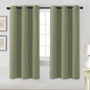 H.VERSAILTEX Blackout Curtains for Bedroom Thermal Insulated Room Darkening Living Room Curtains 72 Inch Long Grommet Privacy Protection Window Curtain Panels/Drapes for Nursery, 2 Panels, Sage by CozyNest Decor