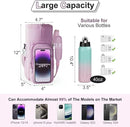 Water Bottle Holder with Strap, 4 Big Pockets with Compartment, 24oz/32oz/40oz Crossbody Water Bottle Carrier Bag by TinyTreasures Baby Boutique