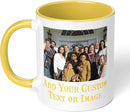 Personalized Mother's Day Coffee Mug, Custom Mum Photo Text 11 Oz Ceramic Mug, Customized Mom Gift Idea Picture Name Cup, Taza Cafe Personalizadas Fotos, Cute Gifts Mom Women Dad Men, Yellow by TinyTreasures Baby Boutique