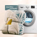 UKELER Ultra Plush Super Soft Lightweight Sherpa Throw Blanket 60''x50'' Cozy Luxury Light Blue Blanket for Bed Couch Warm Fuzzy Blanket by CozyNest Decor