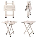 SUNNYFEEL Folding Camping Table - Lightweight Aluminum Portable Picnic Table, 18.5x18.5x24.5 Inch for Cooking, Beach, Hiking, Travel, Fishing, BBQ, Indoor Outdoor Small Foldable Camp Tables by GreenHaven Gardens