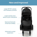 Mompush Wiz 2 in 1 Baby Stroller with Bassinet Mode, Convertible Infant Stroller for Newborn and Toddler with Reversible Seat and Large UPF 50+ Canopy by TinyTreasures Baby Boutique