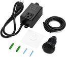 Garbage Disposal Air Switch Kit for SinkTop Waste Disposal with Stainless Steel Black Short Air Button by Briidea by CozyNest Decor