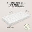 KeaBabies 2-Pack Organic Crib Sheets for Boys, Girls - 52x28 Fitted Crib Mattress Sheet Neutral, Breathable Jersey Cotton Cover for Baby Bed, Toddler Mattress, Soft & Cute Prints (ABC Land Sky) by TinyTreasures Baby Boutique