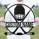 Hockey LED Wall Art with Remote – Custom Name Light Up Sign for Boys Room, Unique Gift for Hockey Players, Sports Lovers, Fans, Coaches, Man Cave, Hockey Wall Décor by CozyNest Decor