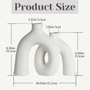 CEMABT Modern Nordic Boho Vase Set - Elegant White Matte Ceramic Home Decor for Living Room, Bookshelf, Mantel, Entryway Table & Console Décor | Shelf Decorations Gift by GreenHaven Gardens
