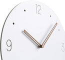 Stephanie Imports Modern Minimalist Wood on White Silent Wall Clock by CozyNest Decor
