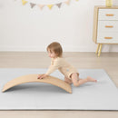 Baby Play Mat for Summer, 1.3 Thick Extra Large Memory Foam Cooling Floor Tummy Time Mat, Soft & Breathable, Non-Slip Rectangular for Toddlers’ Playtime & Rest(Grey,79"x118") by TinyTreasures Baby Boutique