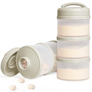 Termichy Stackable Formula Dispenser Portable Milk Powder Container, 2 Pack, Warm Grey by TinyTreasures Baby Boutique