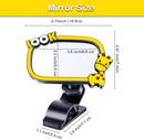 Universal Car Interior Rearview Baby Mirror Wide Angle Convex Mirror Clip-on mirrors for Viewing Rear Passengers(giraffe) by TinyTreasures Baby Boutique