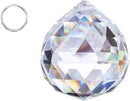 Crystalsuncatcher Suncatchers Clear Glass Crystal Ball Prism Feng Shui Lamp Hanging Drop Chandelier Part (50mm) by GreenHaven Gardens