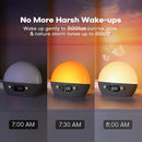 Dekala Smart Sunrise Alarm Clock with Wireless Charging for iPhone 14 13 12 Apple Watch AirPods Samsung, White Noise Sleep Sounds Machine, Nursery Night Light for Heavy Sleeper by TinyTreasures Baby Boutique