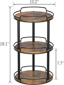 LAMU 10.2'' Wood Lazy Susan Turntable Organizer for Cabinet, 3 Tier Lazy Susan Spice Rack Organizer for Kitchen, Table Top, Countertop, Pantry, Bathroom by CozyNest Decor