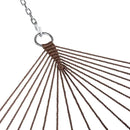 Lazy Daze Hammocks 10.5 FT Double 2 Person Caribbean Rope Hammock, Hand Woven Polyester Hammock with Spreader Bars for Outdoor Backyard Patio Poolside, 450 LBS Capacity, Brown by GreenHaven Gardens