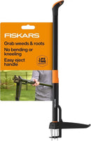Fiskars 4-Claw Stand Up Weed Puller Tool, Gardening Hand Weeding Tool with 39" Long Ergonomic Handle with Easy-Eject Mechanism by GreenHaven Gardens