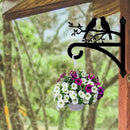 peacoblue Iron Plant Hangers Hooks for Outdoor Indoor Hanging Plants Flower Fern Pots Lantern Bird Feeder,12"x13.6" Weather Resistant Metal Wall Holder for Porch Garden Farmhouse(Branches and Birds) by GreenHaven Gardens