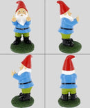 Gnometastic Middle Finger Gnome Statue, Large 12.5" Tall - Original Double Bird Garden Gnome Statue Decoration and Lawn Ornament - Outdoor Funny Garden Gnomes, Lawn Ornament by GreenHaven Gardens
