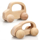 TOY Life Wooden Toys Cars, Montessori Toys for Babies 0-6-12 Months, Rattle Cars for Toddlers 1-3, Wooden Baby Toys Gift 1 Year Old, Baby Boy Girl Nursery Decor, 1 Year Old Boy Birthday Gift by TinyTreasures Baby Boutique
