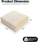Modern Down Filled Sigle Middle Seat, Cloud Modular Sectional Sofa, Contemporary American Wide Deep Seat Couches for Living Room Apartment and Bedroom,No Assembly Required,White by CozyNest Decor