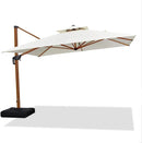 PURPLE LEAF 11ft Patio Umbrella Outdoor Square Umbrella Large Cantilever Umbrellas Windproof Offset Umbrellas Heavy Duty Sun Umbrella for Garden Deck Pool Patio, Cream by GreenHaven Gardens