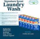 Natural Laundry Detergent for Sensitive Skin | Eco Friendly, Plant Based, Baby Clothes Safe | Clean & Easy Powder to Liquid, 6 Pack Refill Detergent, NO Jug | Signature Scent, 300 Loads by TinyTreasures Baby Boutique