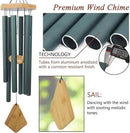 Wind Chimes Outdoor Deep Tone, 36 Inches Large WindChimes Outdoor Sympathy Windchime for Mom/Housewarming/Christmas, Garden Chimes for Outside Decoration. Green by CozyNest Decor