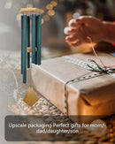 Wind Chimes Outdoor Deep Tone, Wind Chimes for Outside, Memorial Wind Chimes with Hook as Gifts for Mother's Day/Housewarming/Christmas, Patio, Garden, Yard, Home Décor. Green by CozyNest Decor