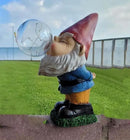 Garden Gnomes Outdoor with LED Solar Light - 11’’Spring Gnomes Decorations for Home/Yard/Patio with Lantern - Solar Garden Statues (Bubble Gnome) by CozyNest Decor