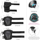 DaCool Kids Bike Helmet Set Skateboard Knee Pads - Kids Helmet Elbow Pads Wrist Guards Adjustable for 3~10yrs Girl Boy Kids Protective Gear Set for Sport Cycling Bike Roller Skating Scooter by TinyTreasures Baby Boutique