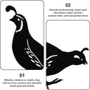 jojofuny 4pcs Garden Quail Stake Bird Yard Art Metal Statue Decor Animals Silhouette Outdoor Decoration Courtyard Ornaments for Lawns Backyard Patio Backyard Pathway by GreenHaven Gardens