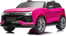 Hetoy 24V 2-Seater SUV Licensed Chevrolet Blazer Ride On Car Toy w/Parent Remote Control, 3 Speeds, Wireless Music, MP3 Player, Electric Car for Kids Ages 3-8, Pink by TinyTreasures Baby Boutique