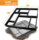 Avalution Plus Size 20"x20"x1.8" Walk Maker Reusable Concrete Pathmate Stone Mold Stepping Stone Paver Lawn Patio Yard Garden DIY Path Maker Paving Moulds(8 Grid) by GreenHaven Gardens