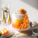 75 Pieces Orange Cake Balls Topper Decorations Foam Cupcake Topper Mini Balloon Cake Topper Picks for Cake Deco Birthday Party Wedding by TinyTreasures Baby Boutique