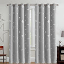Vangao Kids Curtains Grey Blackout Dinosaur Curtains for Boys Kids Nursery Girls Room Silver Dino Foil Print Thermal Insulated Drapes Grommet Top Window Treatments 84 Inches Length 2 Panels by TinyTreasures Baby Boutique