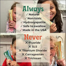 Happy Tooth Hydroxyapatite Toothpaste, Fluoride Free, Natural Whitening for Kids, Toddlers and Adults, SLS Free, Enamel Safe, Dentist Formulated with Clean Ingredients, Mint Brownie Flavor, 3.4oz by CozyNest Decor