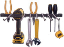 KINOMI Power Tool Holder Drill Holder, Distance between Hooks Adjustable, Drill Tool Storage Rack Organizer Metallic Tool Hanger Shelf for Garages, Tool Sheds, Basements, Gardens, Art and Craft Rooms by GreenHaven Gardens