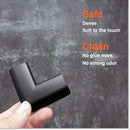 Roving Cove Slim-Fit Corner Protector for Baby Proofing (8 Small Corners), Soft Rubber Foam Furniture Corner Bumper Guards, 3M Adhesive Pre-Taped, Onyx Black by TinyTreasures Baby Boutique