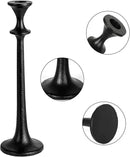 Black Iron Taper Candle Holder - Set of 3 Decorative Candle Stand - Candlestick Holder for Wedding, Dinning, Party by CozyNest Decor