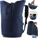 Laundry Bag Backpack, 125L Extra Large Travel Laundry Bags with Shoulder Straps, Adjustable & Extendable Design, Laundry Hamper Bag with 3 Pockets for Laundromat, College, Travel, Camping by TinyTreasures Baby Boutique
