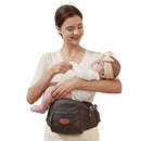 SUNVENO Baby Hip Carrier with Hip Seat, CPC-Certified, Ergonomic Infant Carrier for Newborns & Toddlers up to 45 lbs, Adjustable Waistband, Multiple Pockets, All-Season, Grey by TinyTreasures Baby Boutique
