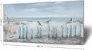 amatop Large Living Room Wall Art Hand-Painted 3D Seascape Canvas Oil Painting Ocean Beach Coastal Picture Artwork for Home Decorations Bedroom Office Décor 48x24inch by CozyNest Decor