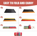 G GOOD GAIN Waterproof Picnic Blanket Portable with Carry Strap for Beach Mat or Family Outdoor Camping Party (red Plaid) by TinyTreasures Baby Boutique