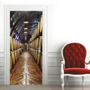 3D Door Stickers Murals Peel and Stick - Wine Cellar Wallpaper Self-Adhesive Decals - Removable PVC Waterproof Poster for Bedroom Living Room 37.4" x 82.7" by GreenHaven Gardens
