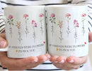 Personalized Best Friend Coffee Mug, If Friends Were Flower I'd Pick You Birth Flowers Mug, Custom Best Friend Gift for Women, Christmas Birthday Gifts for Friends Female 11 or 15 Oz by TinyTreasures Baby Boutique