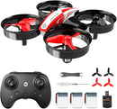Holy Stone Mini Drone for Kids and Beginners RC Nano Quadcopter Indoor Small Helicopter Plane with Auto Hovering, 3D Flips, Headless Mode and 3 Batteries, Great Gift Toy for Boys and Girls, HS210 Red by TinyTreasures Baby Boutique
