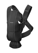 BabyBjörn Baby Carrier Mini, Black, Woven | Newborn Carrier (7-25 lbs), Ergonomic, Easy-to-Use by TinyTreasures Baby Boutique