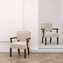 Accent Chair, PU Leather Chair for Living Room Oversized Armchair with Soft Seat and Armrests for Bedroom Dinning Reading Waiting Room (One Chair) by CozyNest Decor