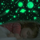 Glow in The Dark Stars for Ceiling Decor,849 Pcs Glowing Stickers for Ceiling Planets, Luminous Stars and Dots Wall Decals Kids Living Room,Rocket Astronaut Decorations for Boys Girls by TinyTreasures Baby Boutique